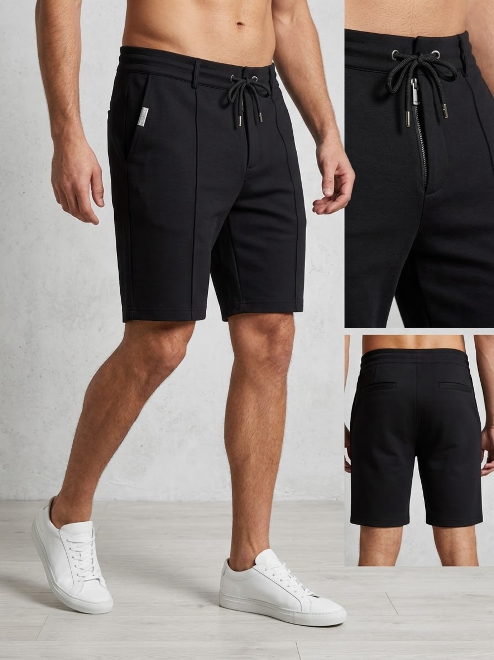 NWT MAUVAIS Black Luxe Shorts, Men’s W32